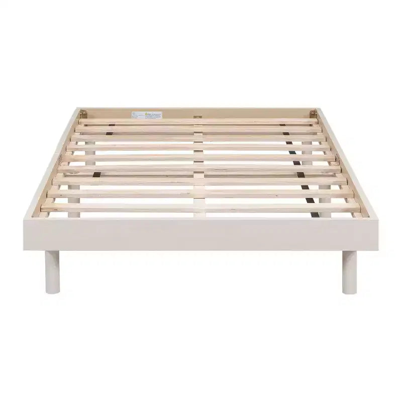 Cadre de lit contemporain : grand lit, gris, design plateforme flottante