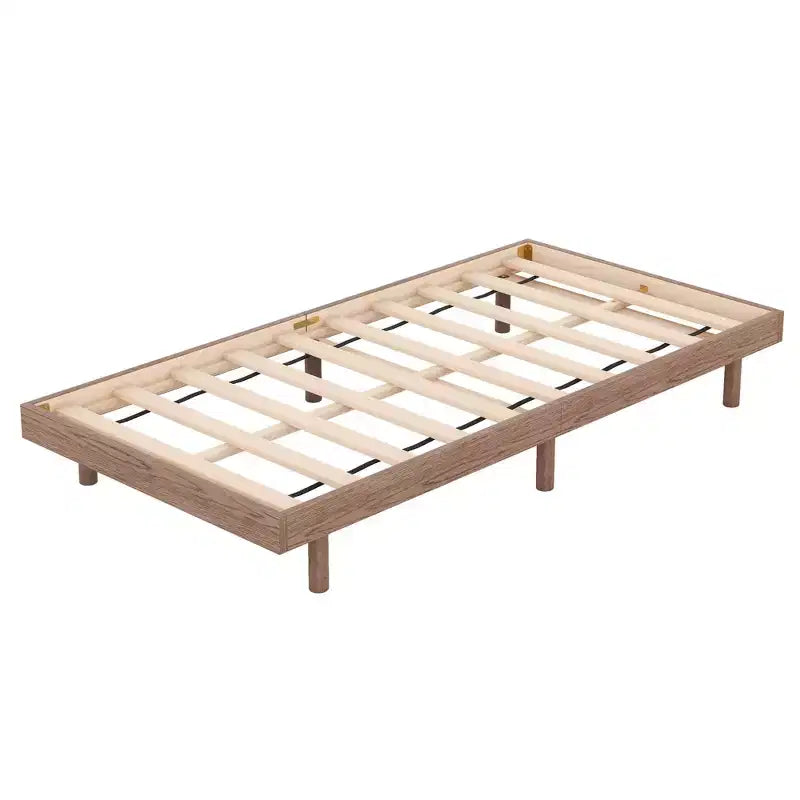 Cadre de lit contemporain : grand lit, gris, design plateforme flottante