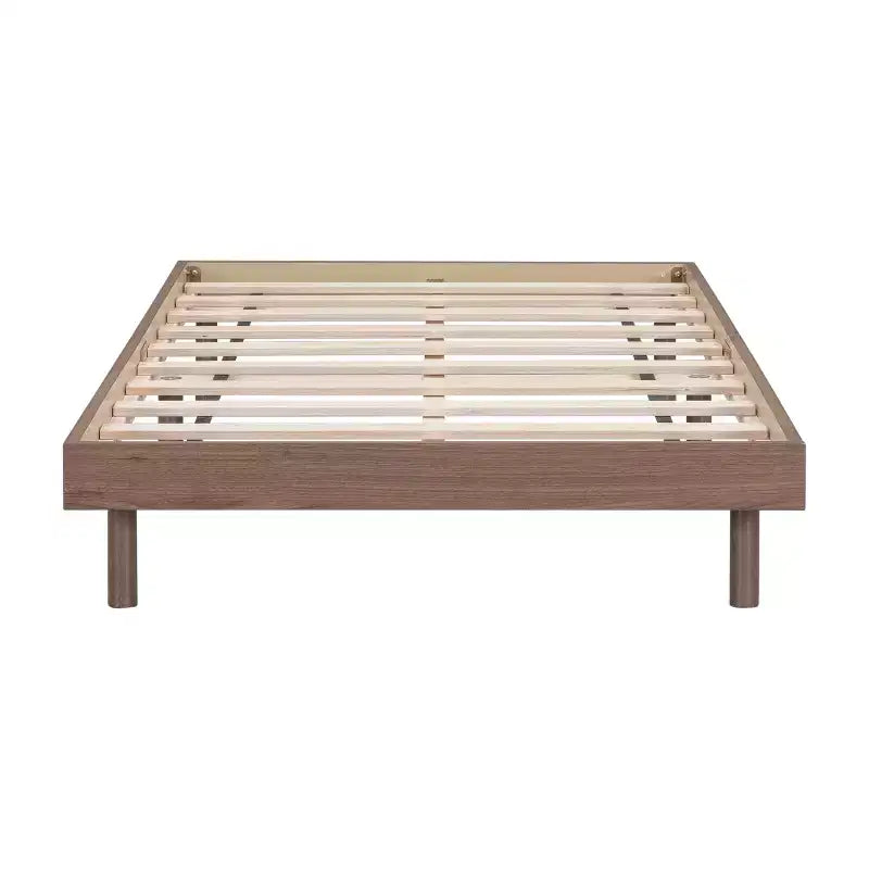 Cadre de lit contemporain : grand lit, gris, design plateforme flottante