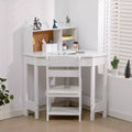Bureau et chaise d'étude pour enfants, Table d'étude d'angle pour enfants avec étagère, Chaise réglable