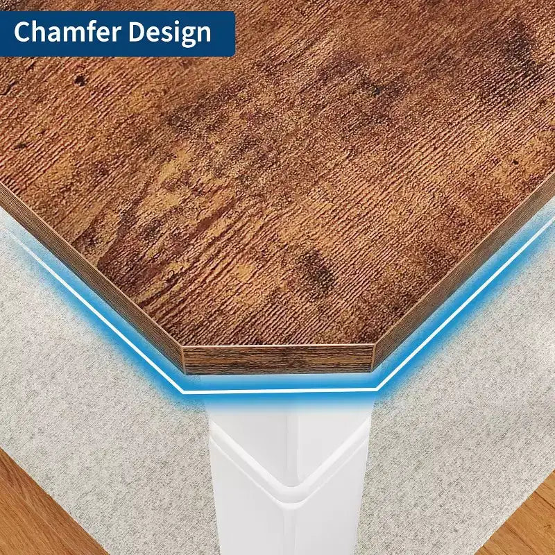 Table de salle à manger rectangulaire avec plateau en bois et pieds en métal, idéale comme table de cuisine