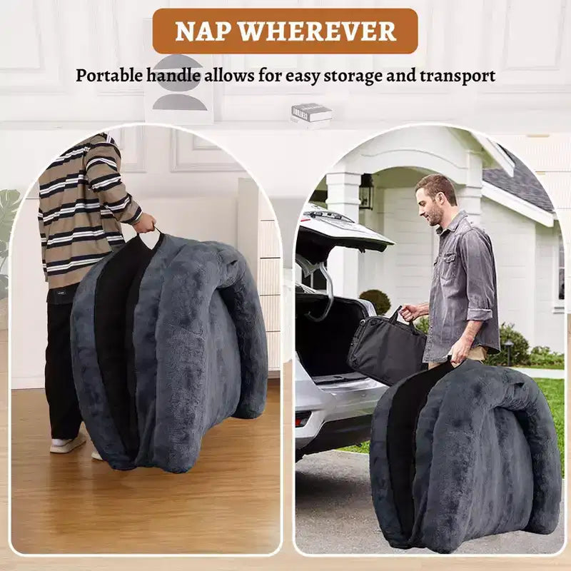 Lit pliable pour humains, lit géant pour personnes et animaux de compagnie, lavable et déhoussable
