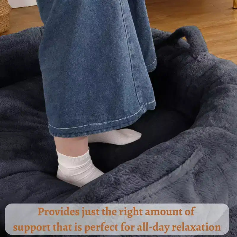 Lit pliable pour humains, lit géant pour personnes et animaux de compagnie, lavable et déhoussable