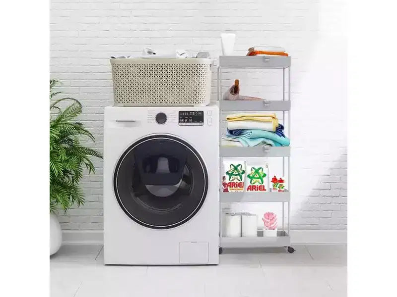 Chariot de rangement à roulettes 5 niveaux - Organiseur mobile multifonctionnel