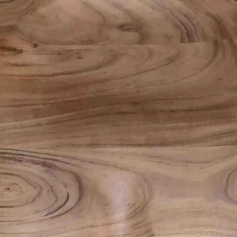 Tabouret de comptoir en bois d'acacia fait main sans dossier