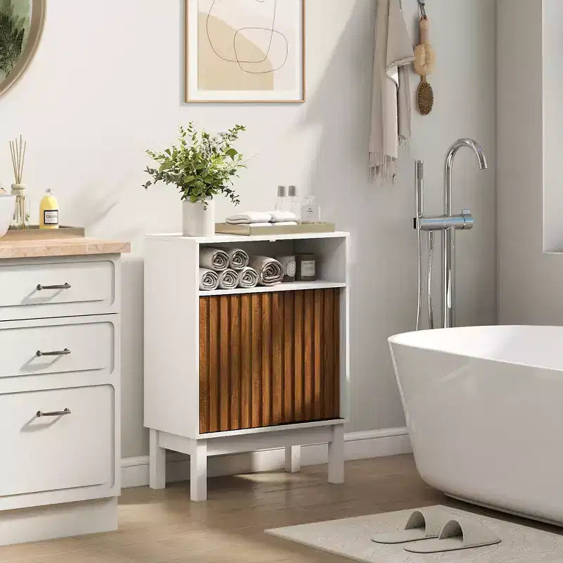 Meuble de rangement pour salle de bain au-dessus des toilettes – Étagère de rangement peu encombrante