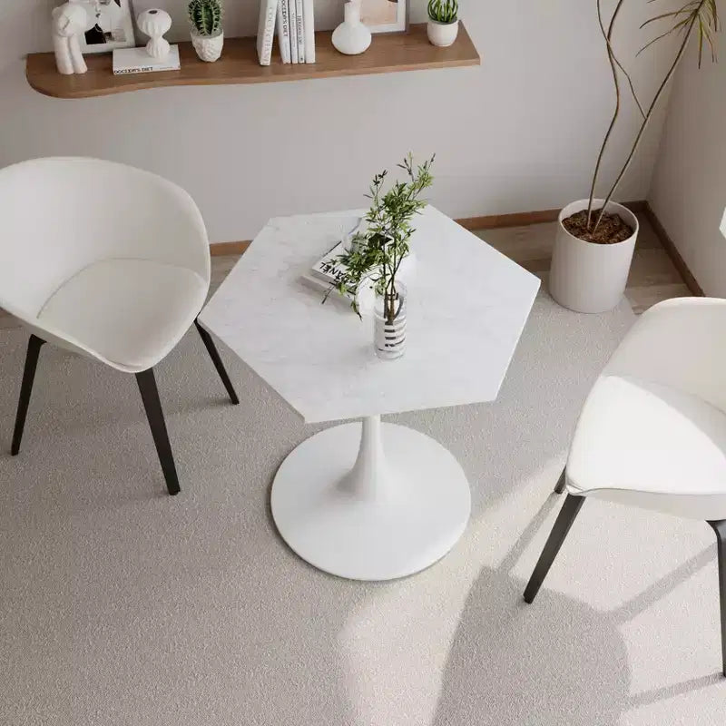 Table basse octogonale peu encombrante moderne pour petits salons, table d'appoint de coin
