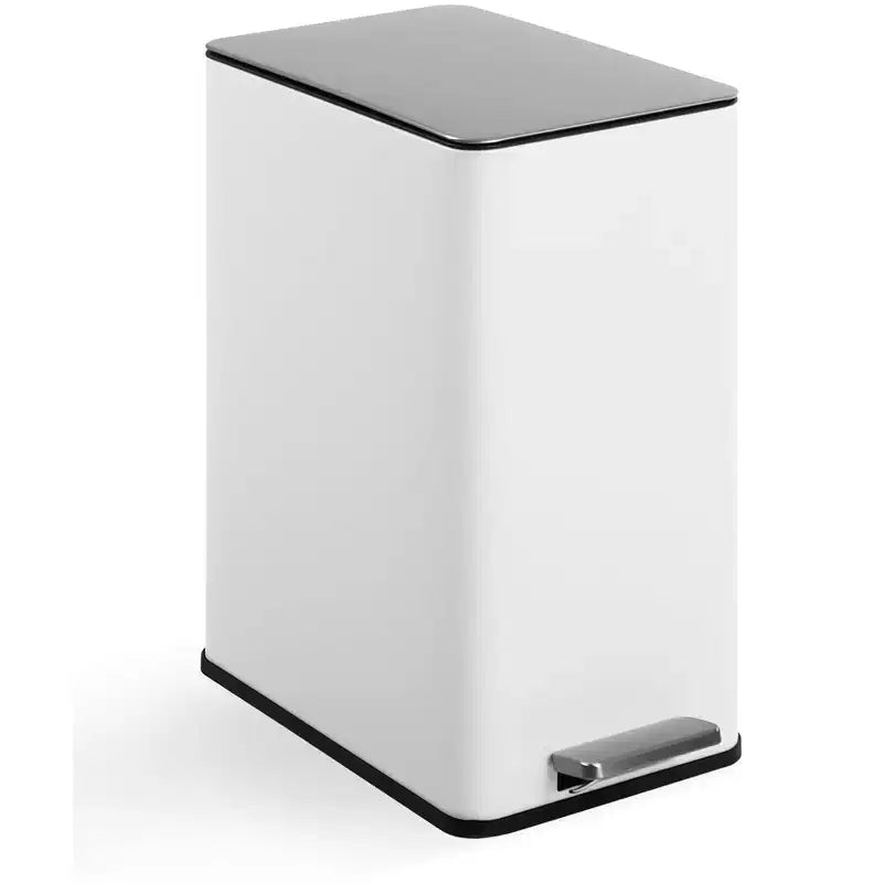 Poubelle à pédale Slim Soft-Close 15 L (4 gallons) en acier inoxydable pour l'intérieur