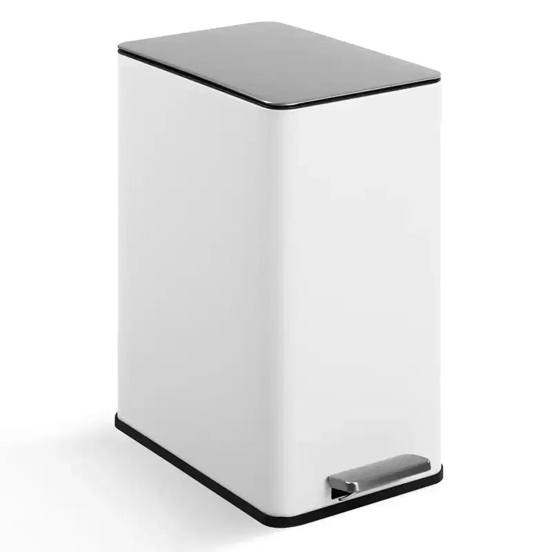 Poubelle à pédale Slim Soft-Close 15 L (4 gallons) en acier inoxydable pour l'intérieur