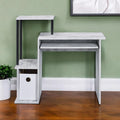 37 Antiqued White Computer Desk