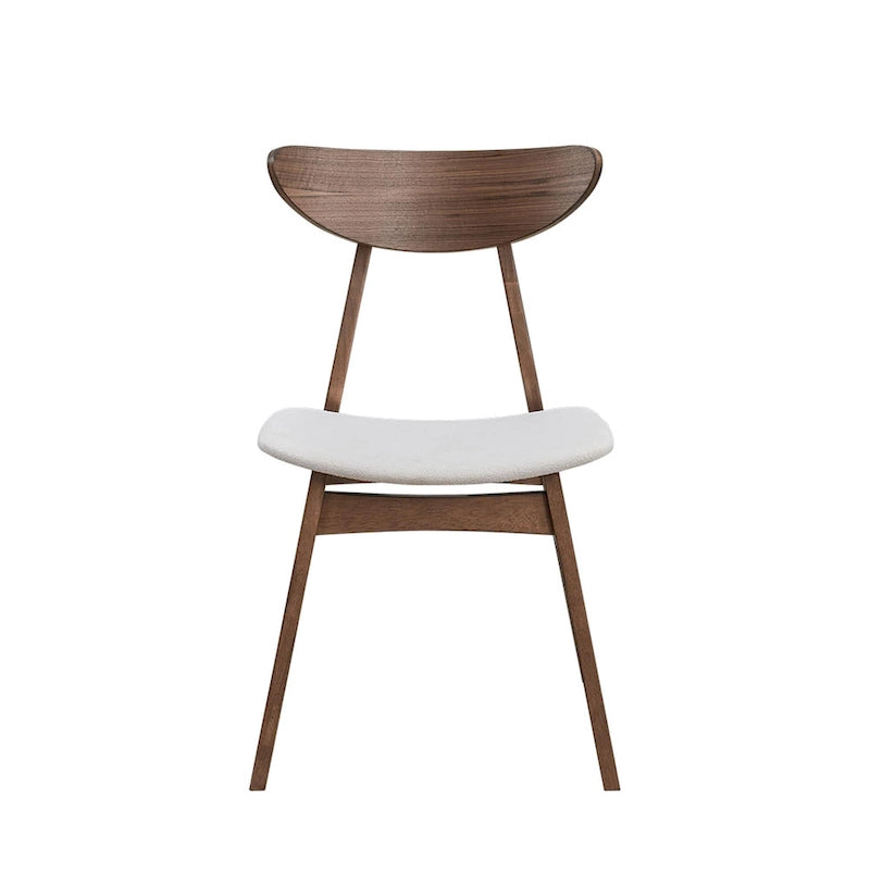 Modern 2-Piece Wooden Dining Chair Set, Wooden Frame with Backrest and Cushioned Seat, Suitable for Dining Room and Living Room