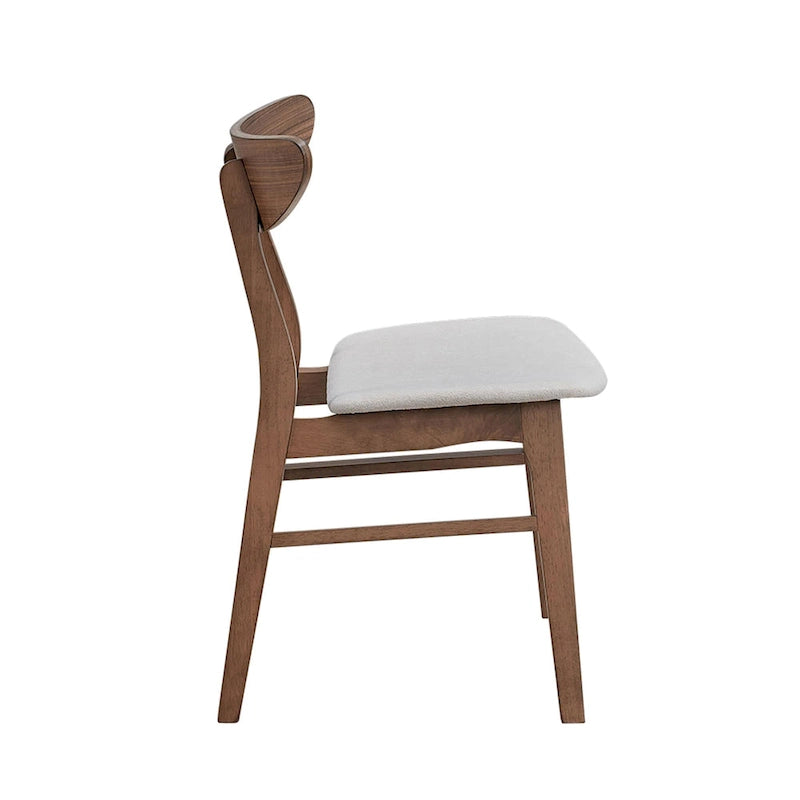 Modern 2-Piece Wooden Dining Chair Set, Wooden Frame with Backrest and Cushioned Seat, Suitable for Dining Room and Living Room