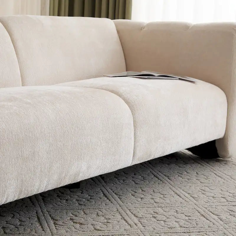 Christopher Knight Home - Tonson 83 3-Seater Wave Design Sofa