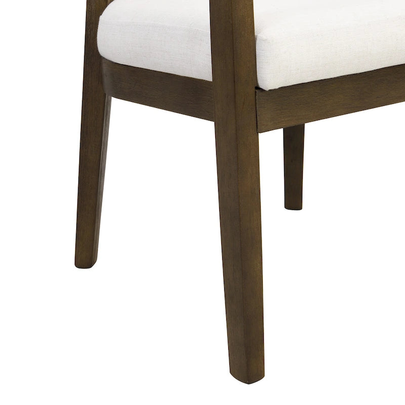 Christopher Knight Home - Carter Modern Dining Armchair Set of 2 with Upholstered Seating and Solid Wood Frame