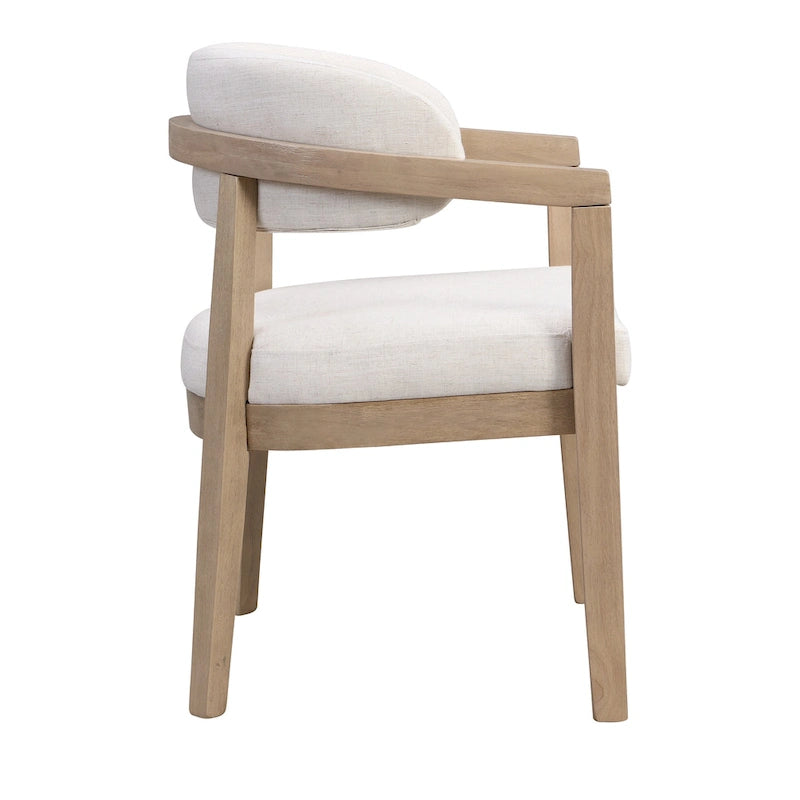 Christopher Knight Home - Carter Modern Dining Armchair Set of 2 with Upholstered Seating and Solid Wood Frame