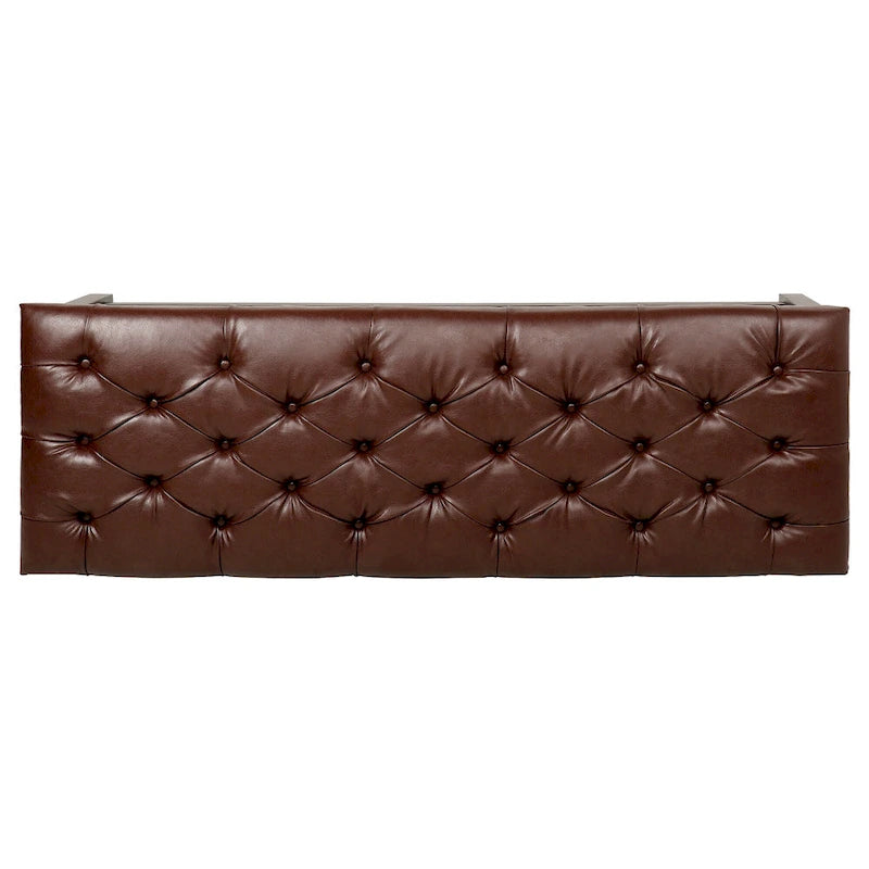 Christopher Knight Home - Florian Tufted Upholstered End of Bed Bench with Nailhead Trim and Shelf