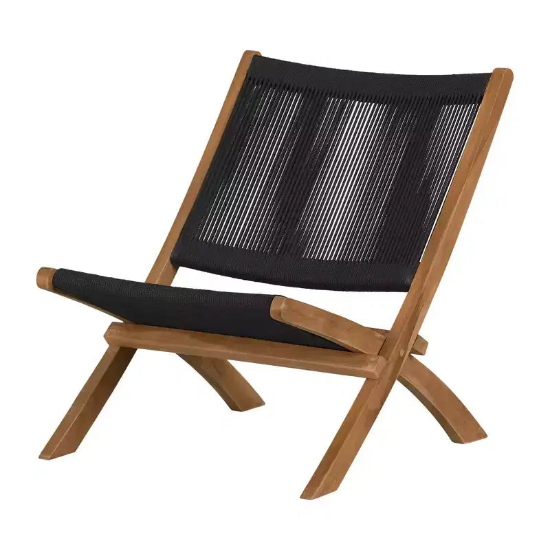 Chaise longue noire/naturel finition brillante, cadre en bois, nettoyer les taches