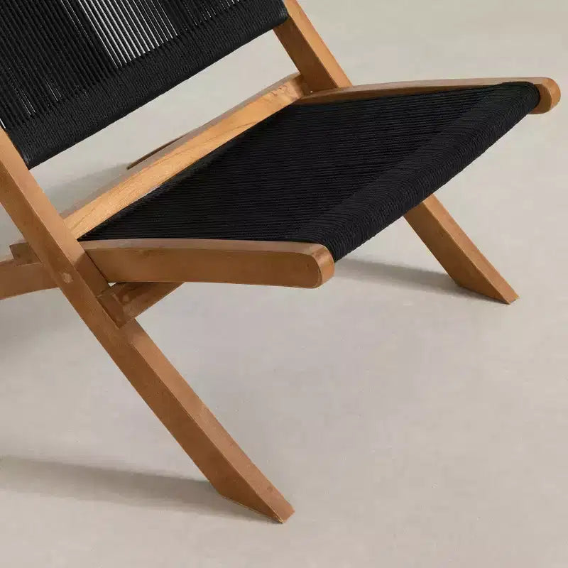 Chaise longue noire/naturel finition brillante, cadre en bois, nettoyer les taches