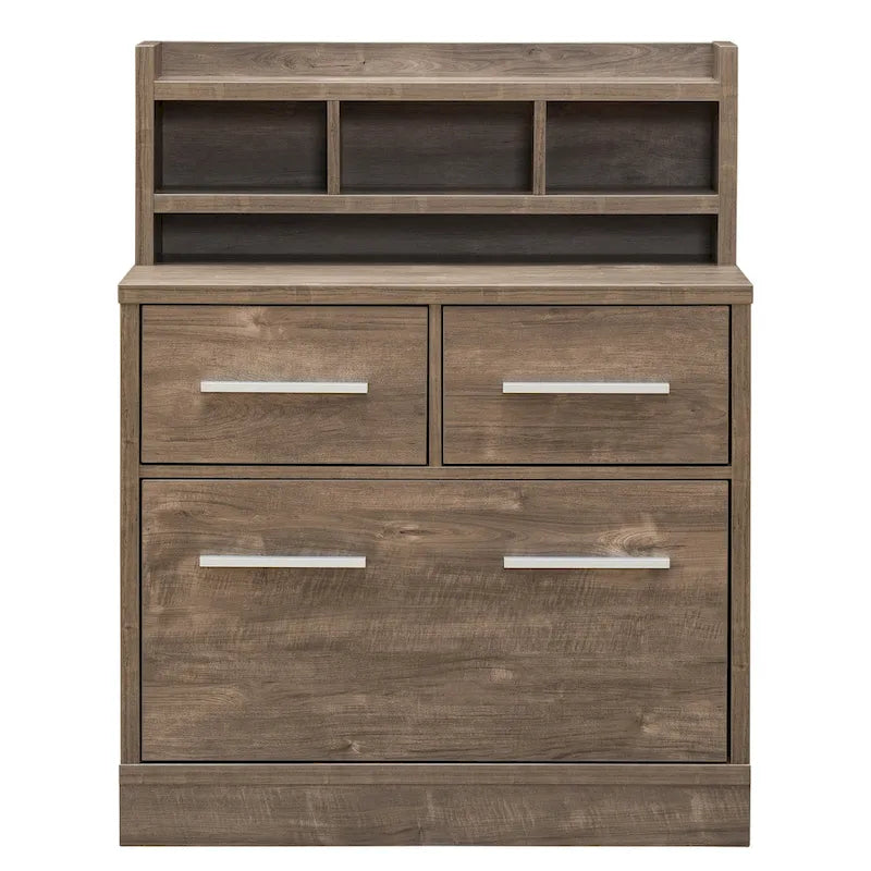 Greene Transitional 3-Drawer Wood File Cabinet Work Station by Porch & Den