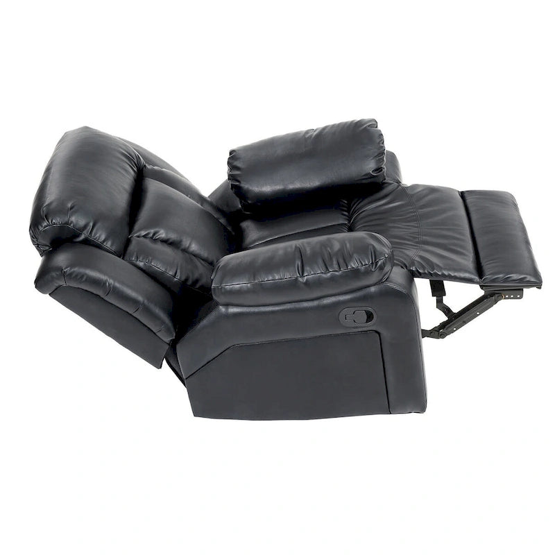 Daria Faux Leather Upholstery Reclining Chair - 38L x 37W x 41H