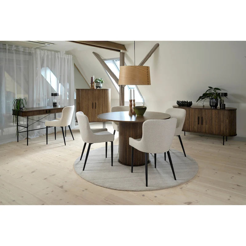 Rye Studio Nicola Mid-Century Modern Pedestal Dining Table