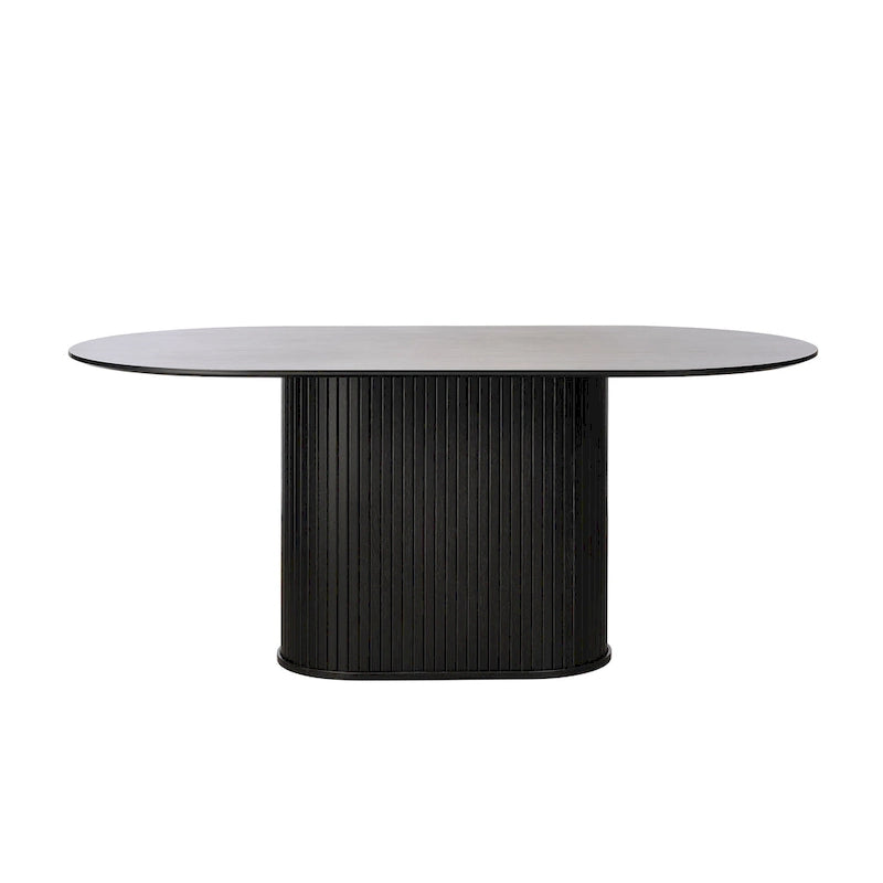 Rye Studio Nicola Mid-Century Modern Pedestal Dining Table