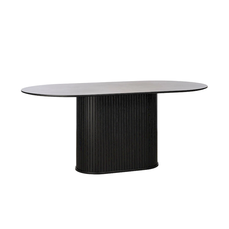 Rye Studio Nicola Mid-Century Modern Pedestal Dining Table