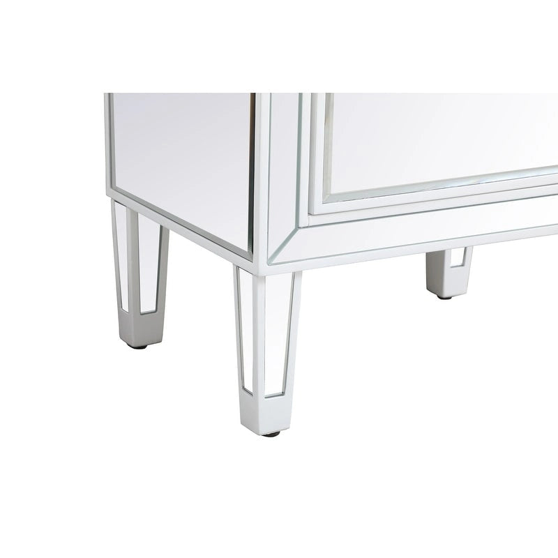 Reflexion Collection Rosa 18-inch Wide Mirrored 1-drawer Nightstand