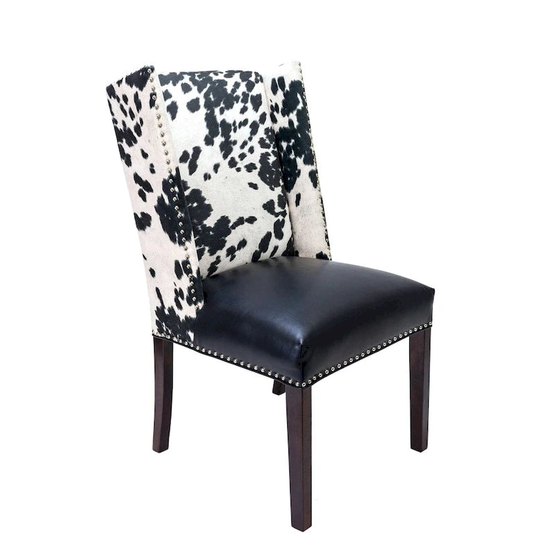 Sole Designs Rexford Wingback Leather Upholstered Nailhead Dining Chairs Set Of 2 - n/a