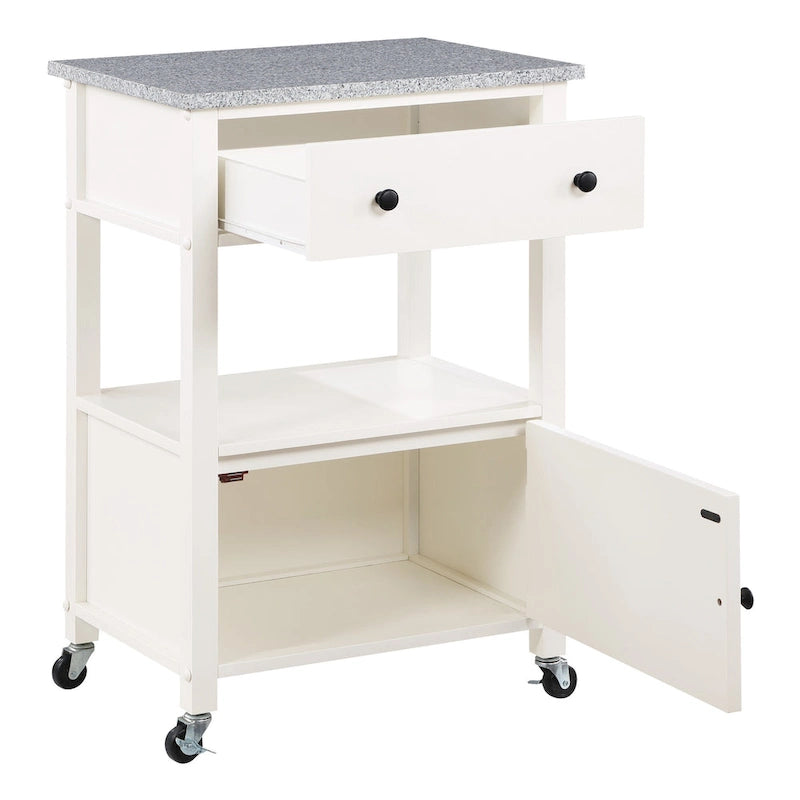 Fairfax Kitchen Cart with Granite Top