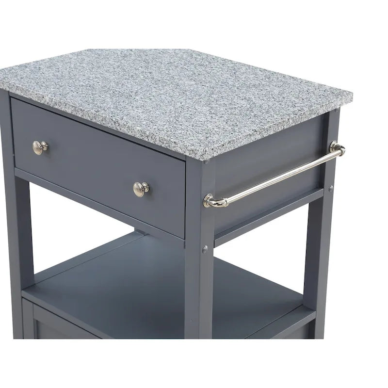 Fairfax Kitchen Cart with Granite Top