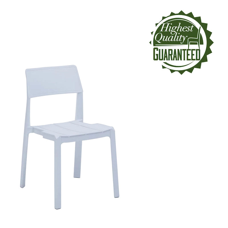 Porthos Home Brock Stackable Dining Chairs Set of 4, Overall Plastic