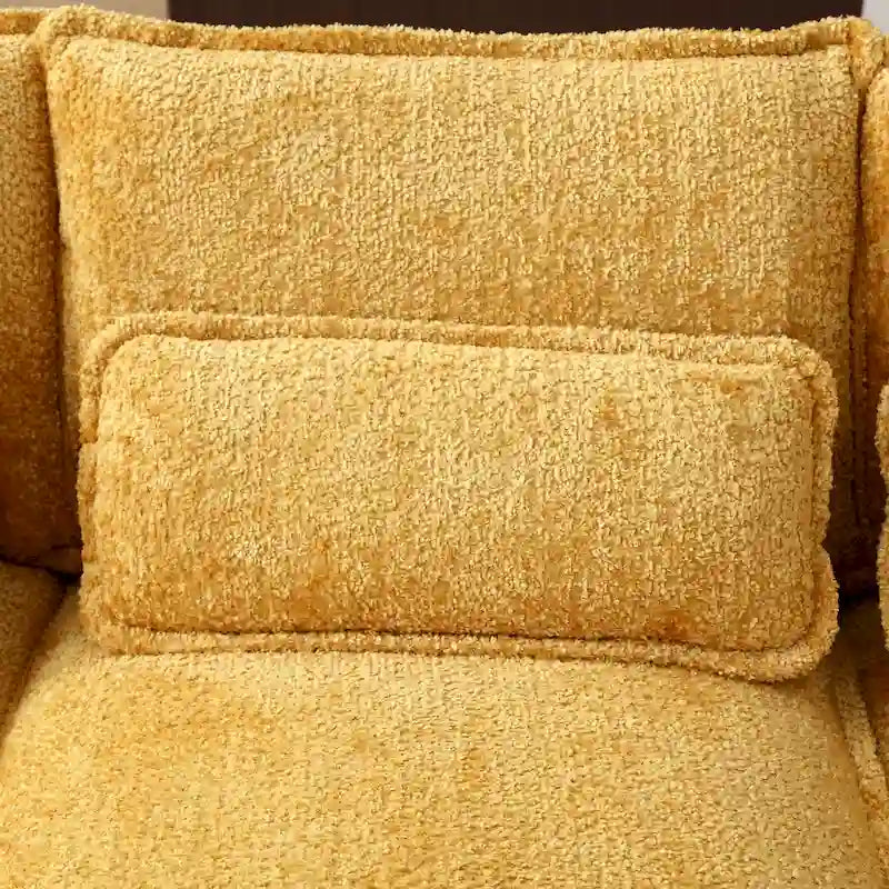 Ouyessir Large Chenille Fabric U-shaped Sectional Sofa with Cushions