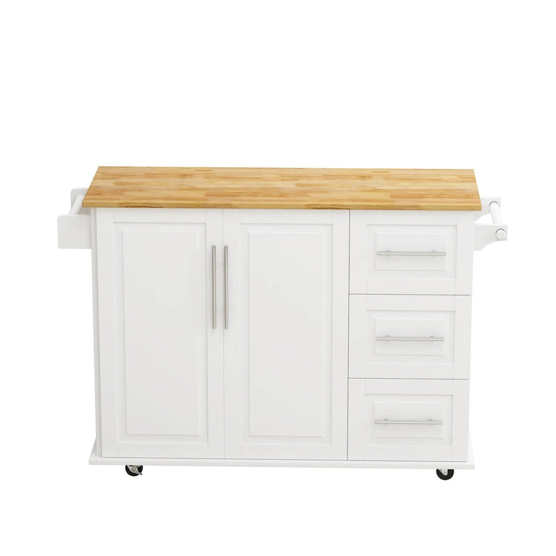 Kitchen Island Cart with 2 Door