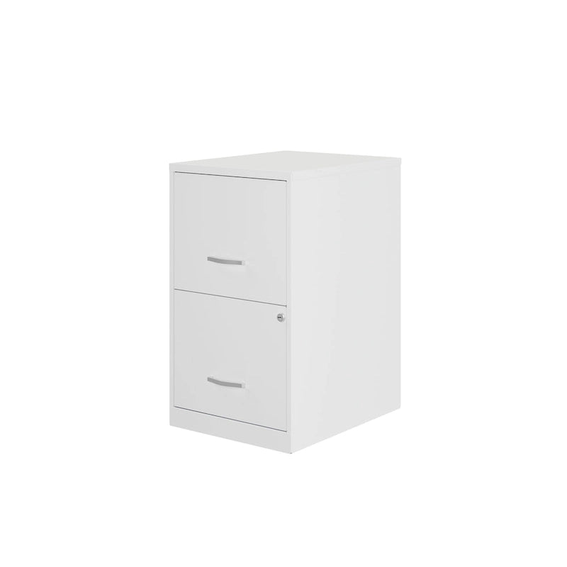 Space Solutions 18in. 2 Drawer Metal File Cabinet, Teal