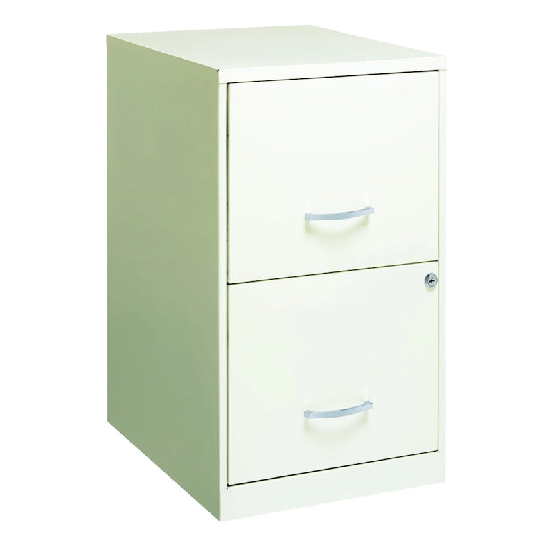 Space Solutions 18in. 2 Drawer Metal File Cabinet, Teal