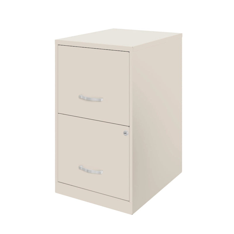 Space Solutions 18in. 2 Drawer Metal File Cabinet, Teal
