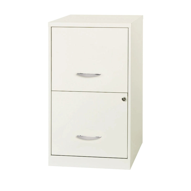 Space Solutions 18in. 2 Drawer Metal File Cabinet, Teal