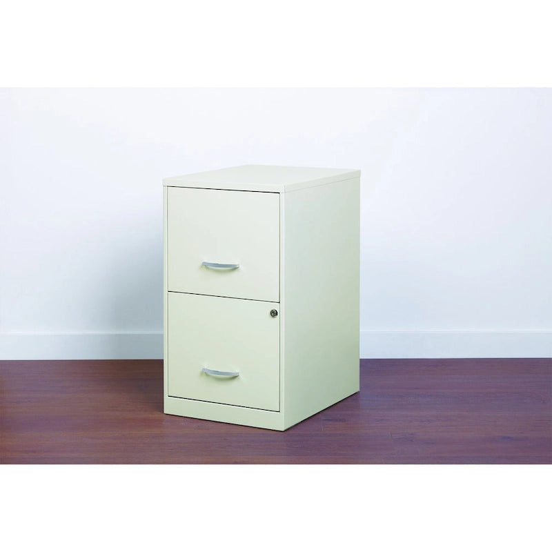 Space Solutions 18in. 2 Drawer Metal File Cabinet, Teal