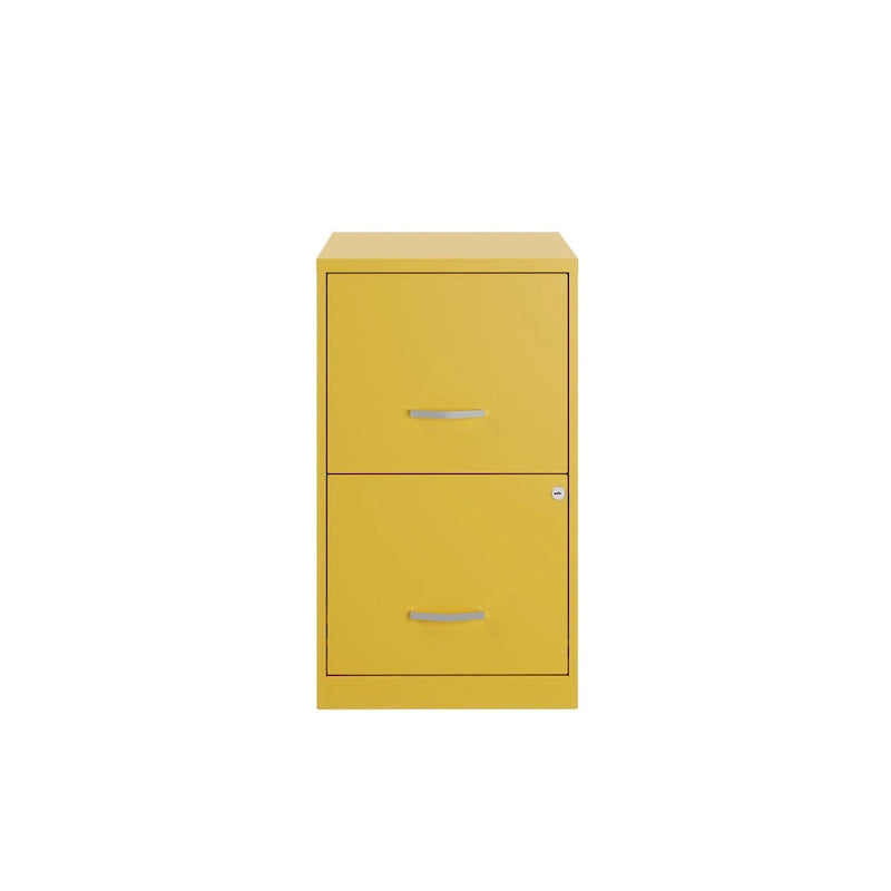 Space Solutions 18in. 2 Drawer Metal File Cabinet, Teal