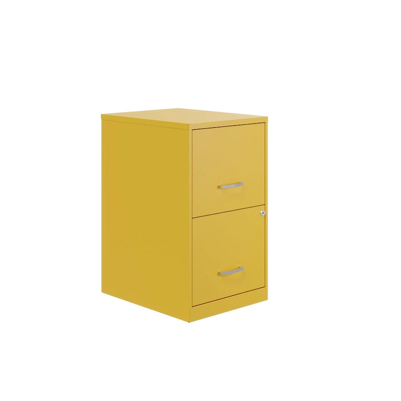 Space Solutions 18in. 2 Drawer Metal File Cabinet, Teal