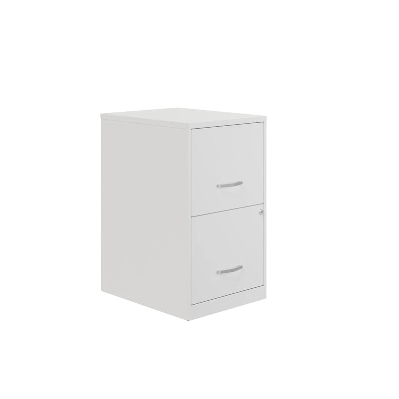 Space Solutions 18in. 2 Drawer Metal File Cabinet, Teal