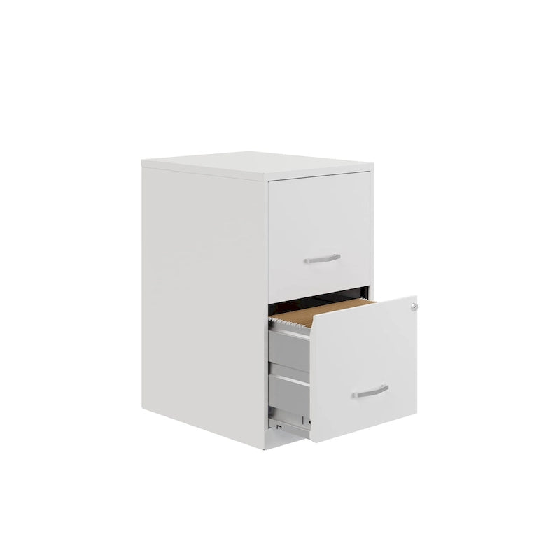 Space Solutions 18in. 2 Drawer Metal File Cabinet, Teal