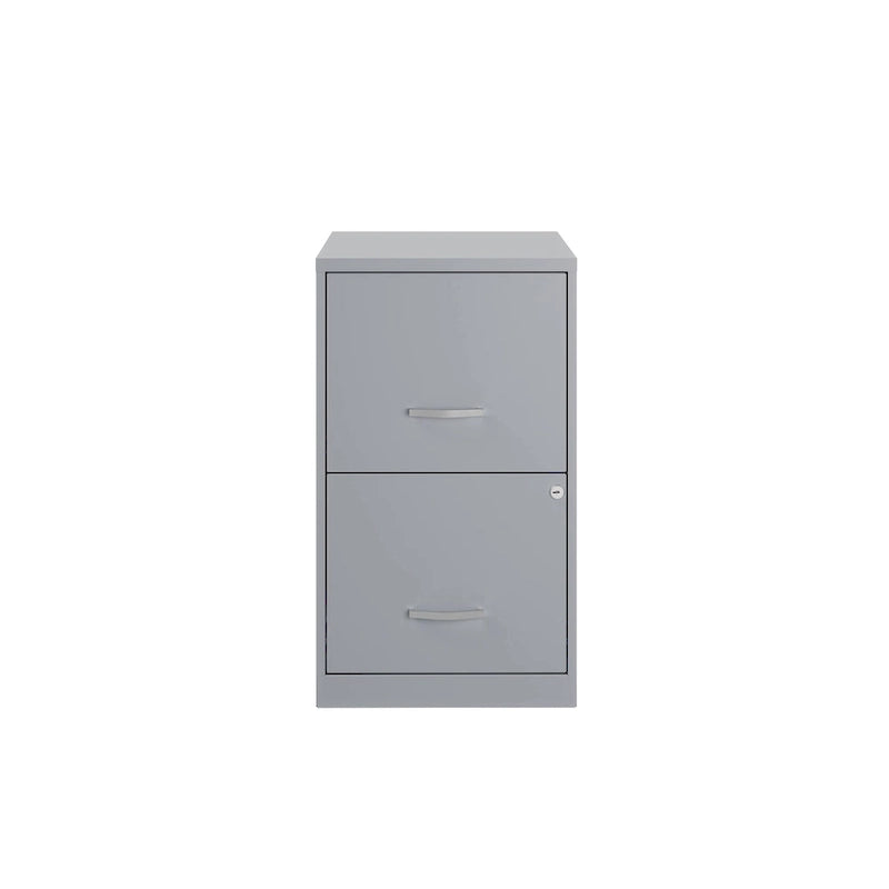 Space Solutions 18in. 2 Drawer Metal File Cabinet, Teal