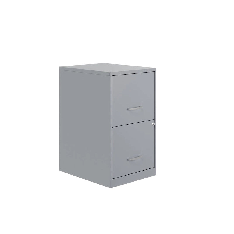 Space Solutions 18in. 2 Drawer Metal File Cabinet, Teal