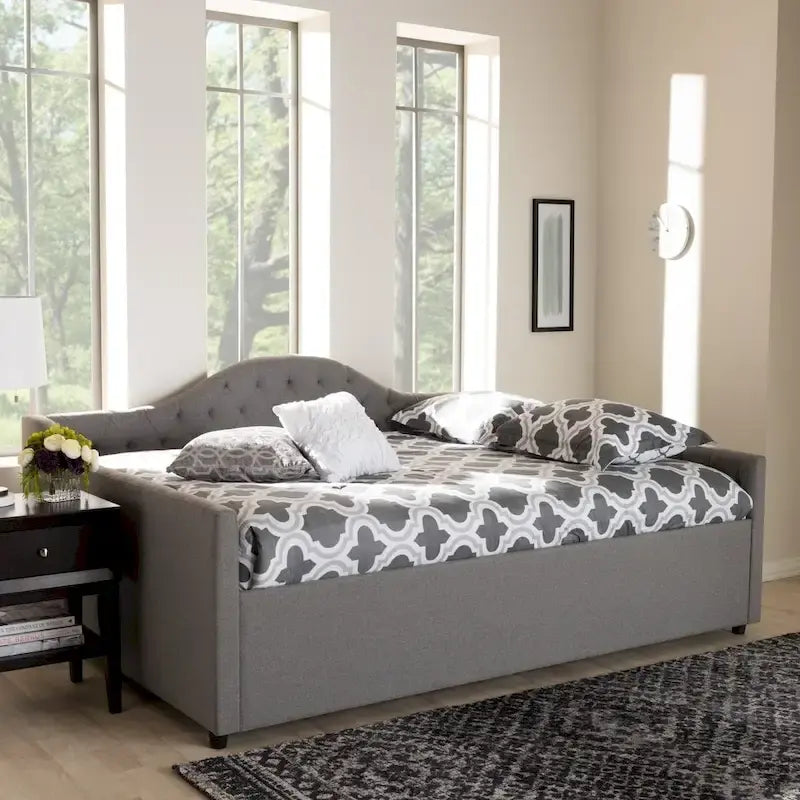 Contemporary Fabric Upholstered Daybed by Baxton Studio