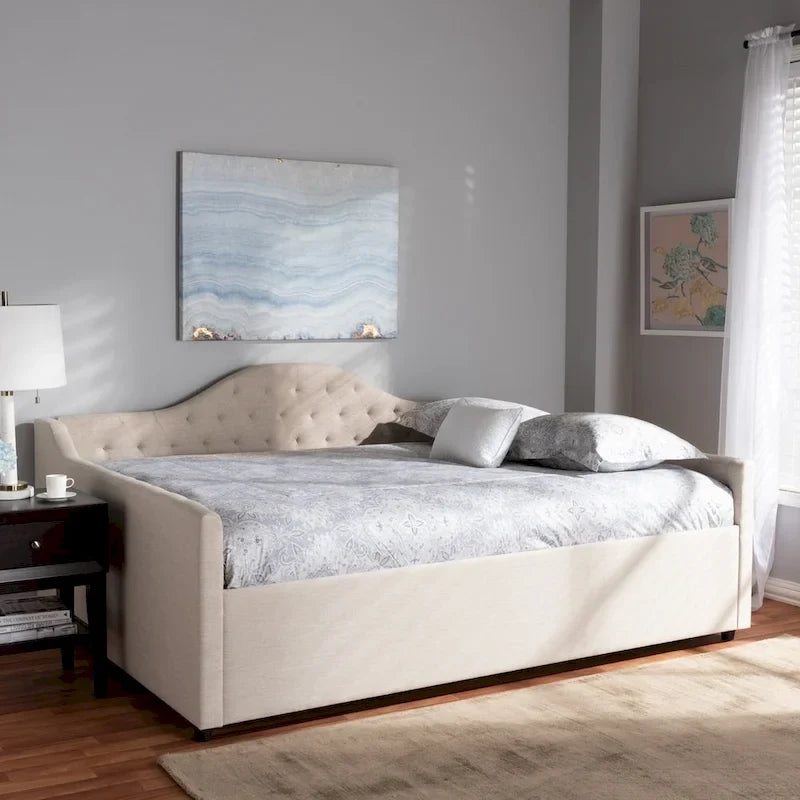 Contemporary Fabric Upholstered Daybed by Baxton Studio