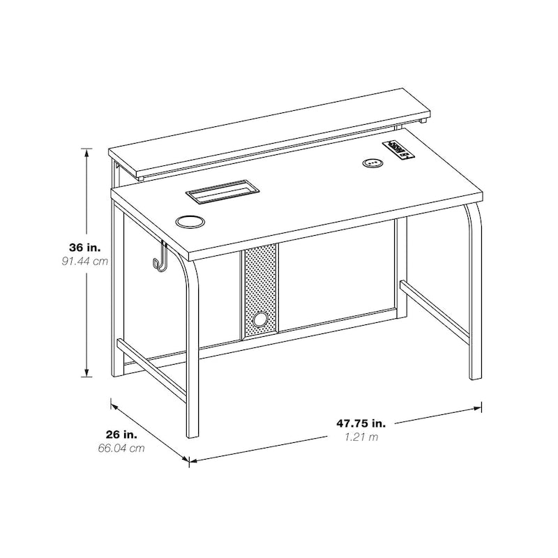Reload 48-inch Contemporary Gaming Desk