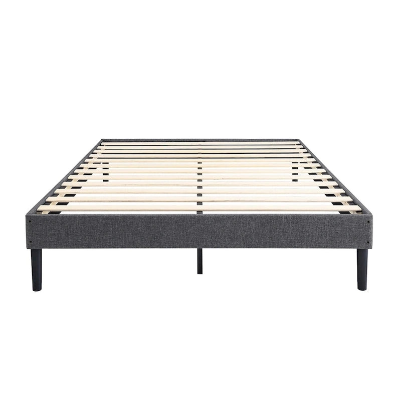 MUSEHOMEINC Tufted Upholstered Platform Bed Frame