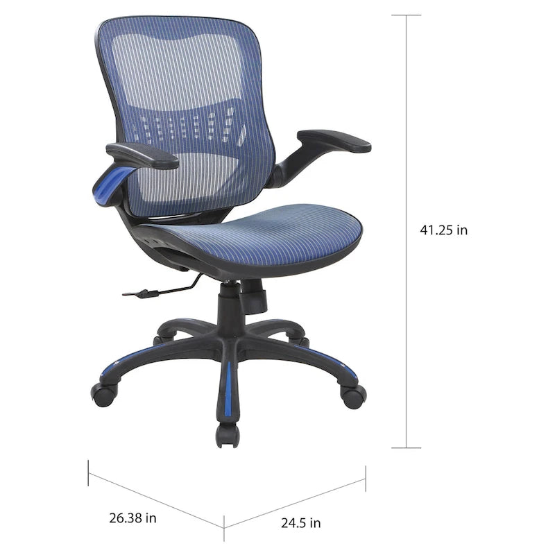 Porch & Den Plumlee Mesh Seat and Back Office Chair
